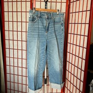 J Crew high rise cropped jeans